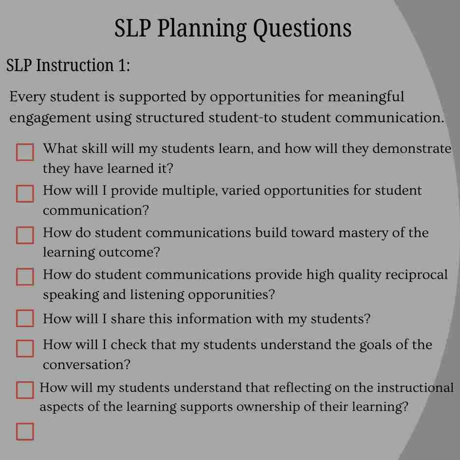 Strategic Planning Questions Instruction 1 Check List

