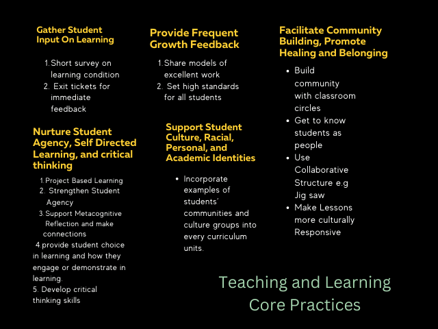 Teaching and Learning Core Practices Image
