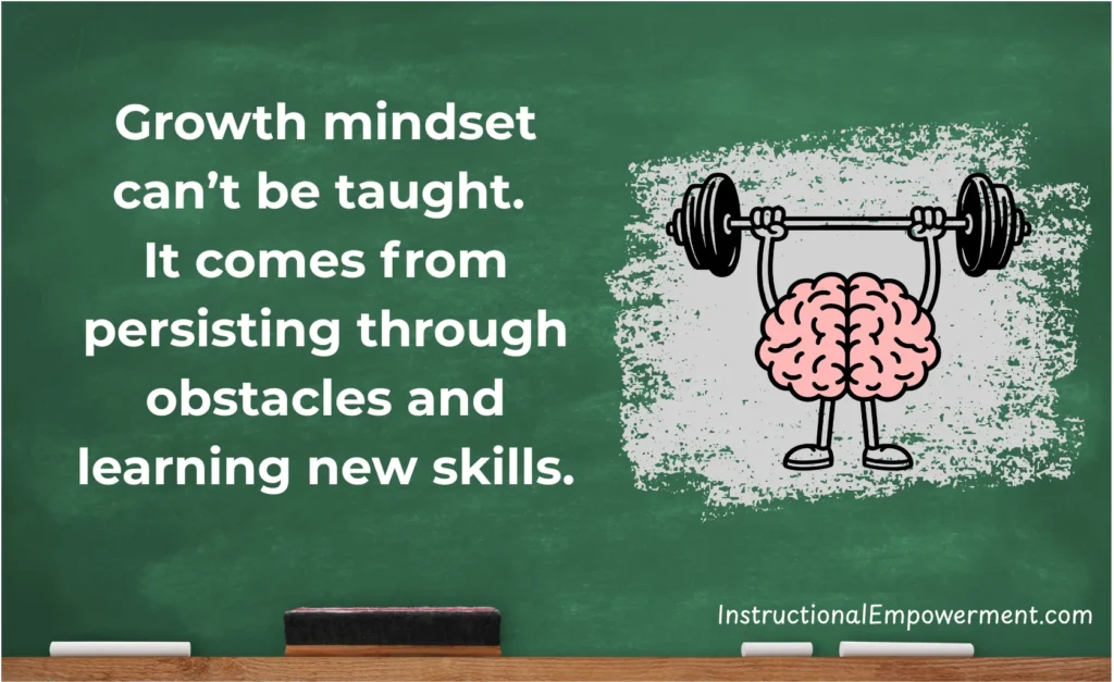 Growth Mindset Cannot be Taught
